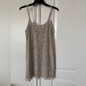Alice + Olivia Metallic Silver Sleeveless Dress Size XS Wedding Party Holiday